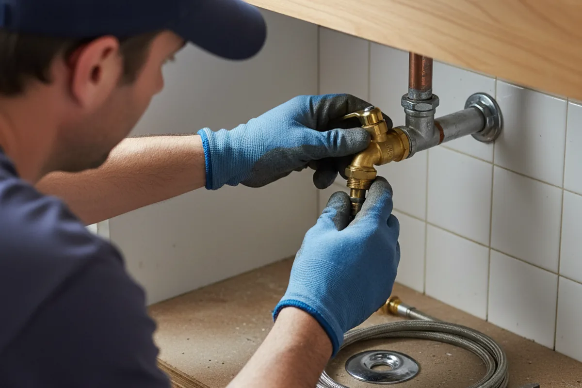 Shutoff valve and fitting work during Faucet and Fixture Repair in Chambersburg